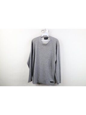 Vtg 90s Eddie Bauer Mens Large Distressed Thermal Knit Long Sleeve T-Shirt USA